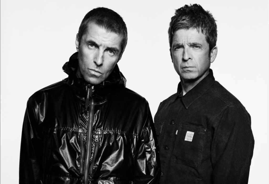 Os irmãos Liam e Noel Gallagher do Oasis