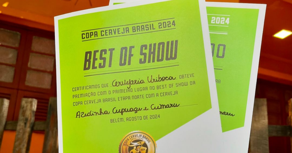 Cerveja Azedinha Cupuaçu e Cumaru, da cervejaria Uriboca.