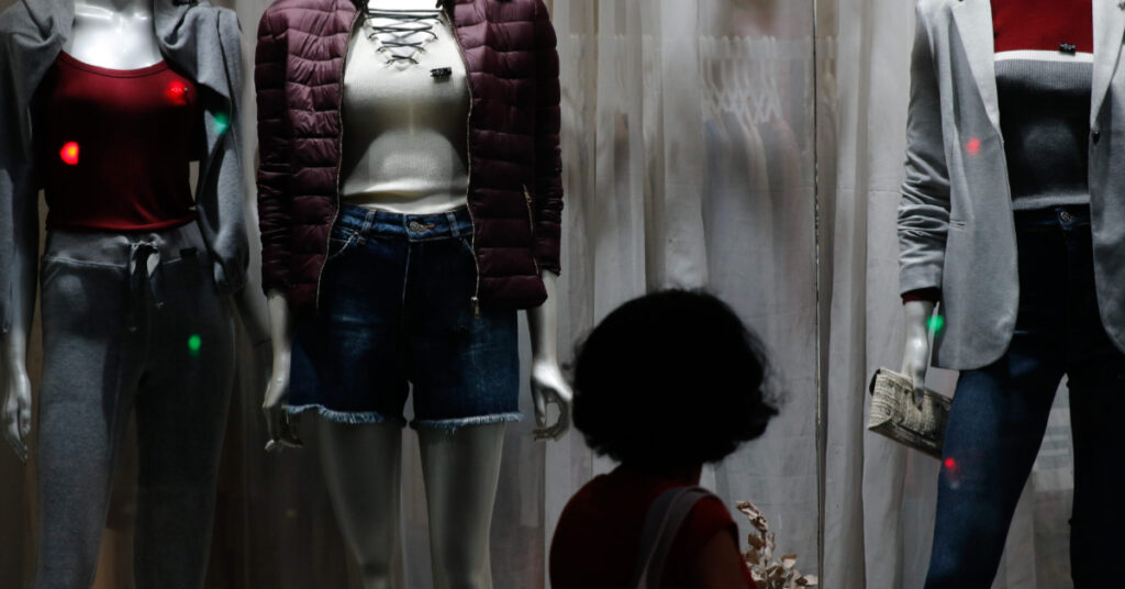 vitrine de loja de roupas