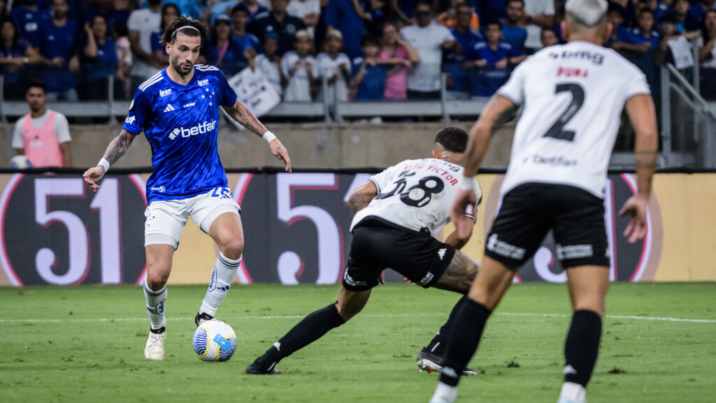 Lance do jogo entre Cruzeiro e Vasco no Mineirão