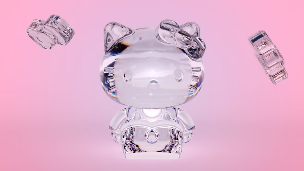 hello kitty de cristal