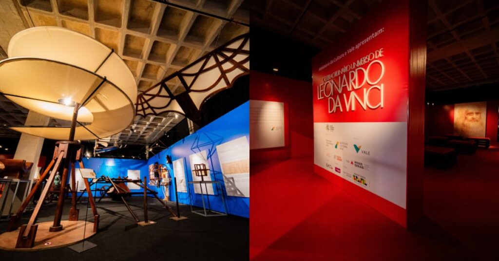 Memorial Vale apresenta exposição imersiva sobre Leonardo da Vinci no Espaço 356 em Belo Horizonte