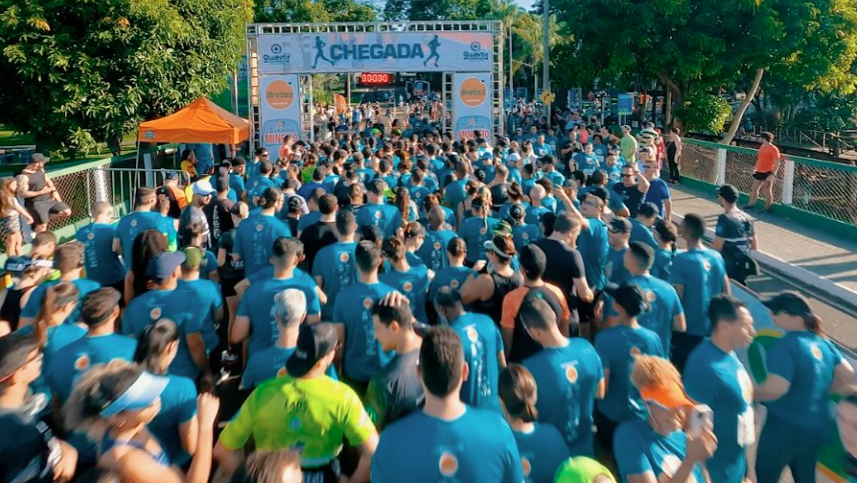 linha de chegada da corrida