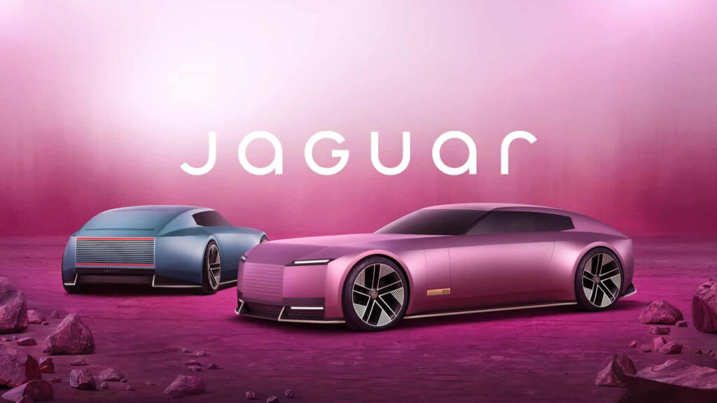 novo logo e novos modelos da jaguar