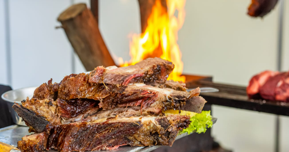 carne em churrasco