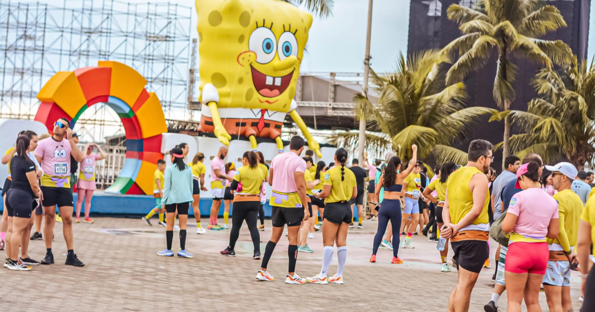 concentração na corrida bob esponja