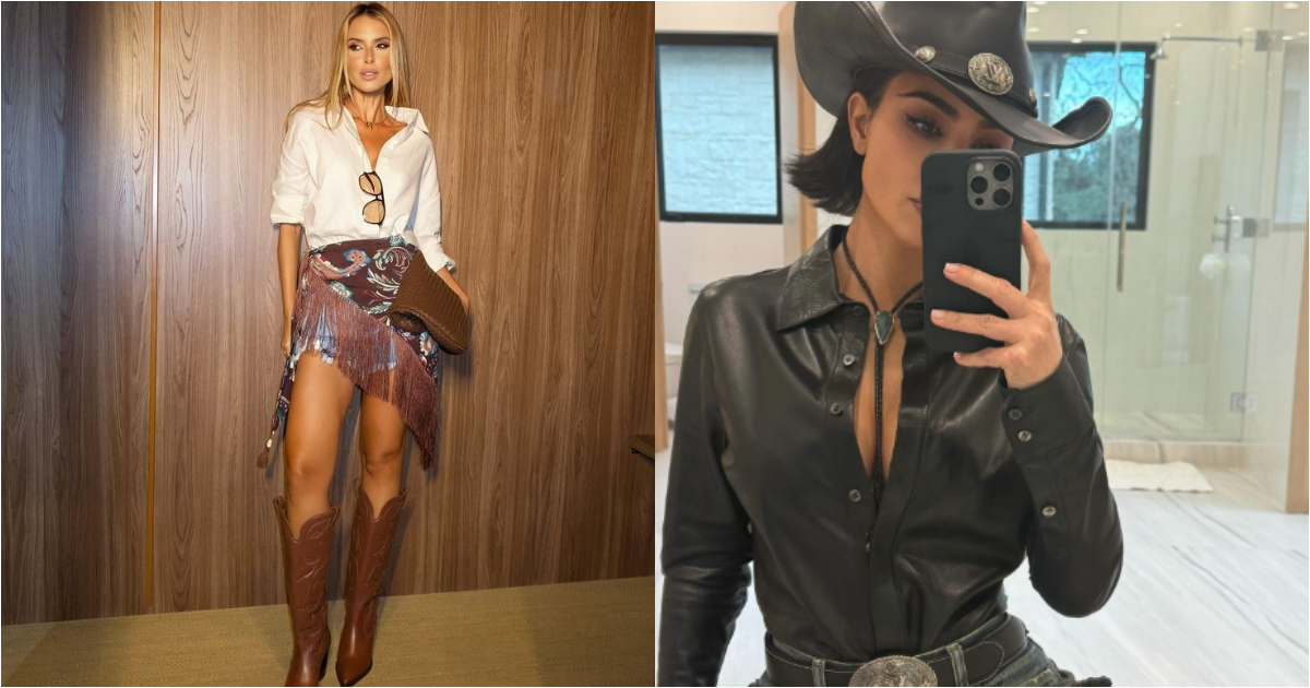 pessoas mostrando o look
