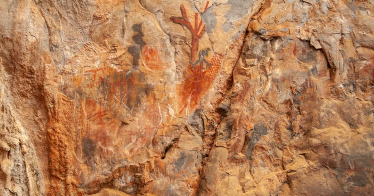 pintura rupestre no cânion do rio peruaçu