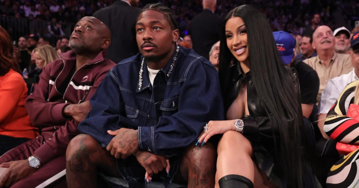 cardi b e stefon diggs em jogo