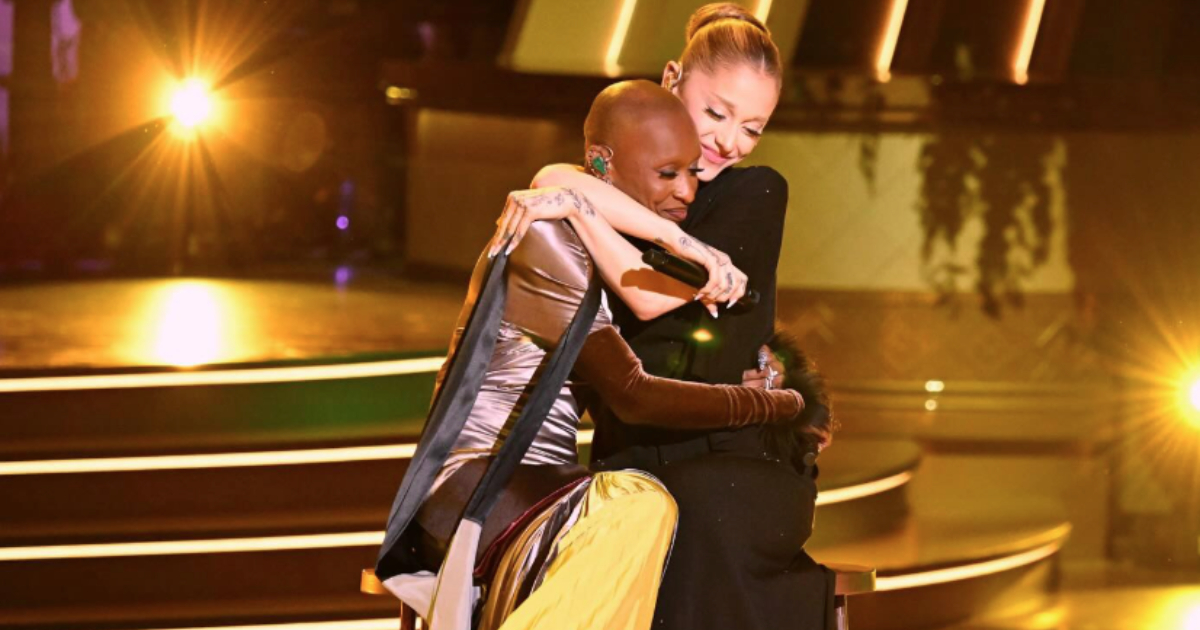 cynthia erivo e ariana grande no wicked: one wonderful night