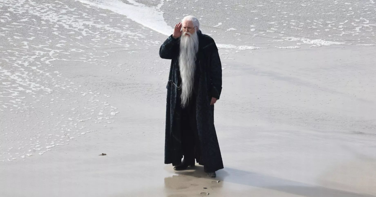 john lithgow como dumbledore no set de harry potter