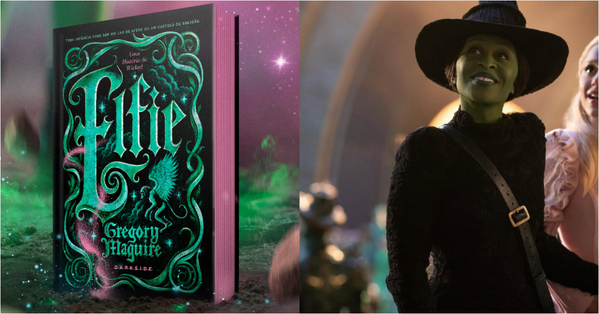 livro elfie e elphaba em wicked