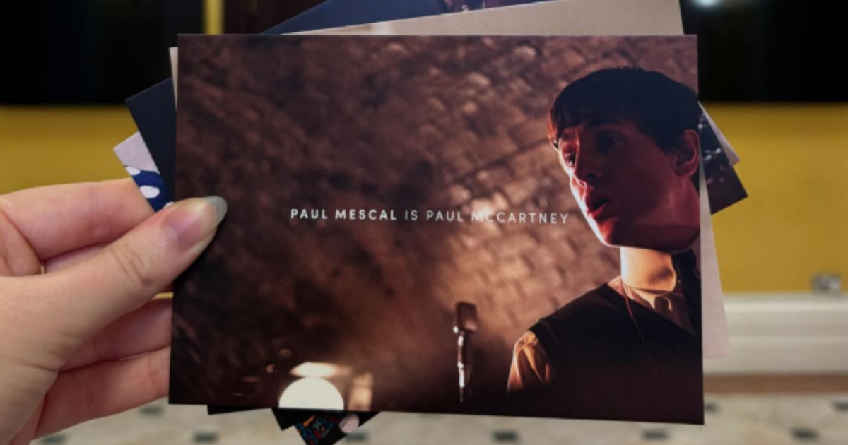 paul mescal caracterizado como paul mc cartney