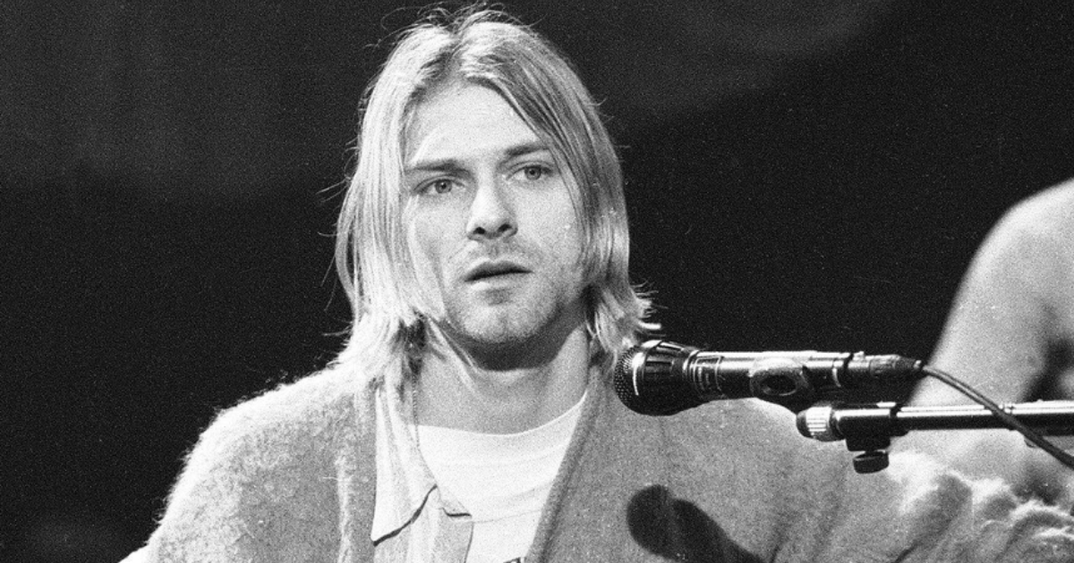 kurt cobain no palco