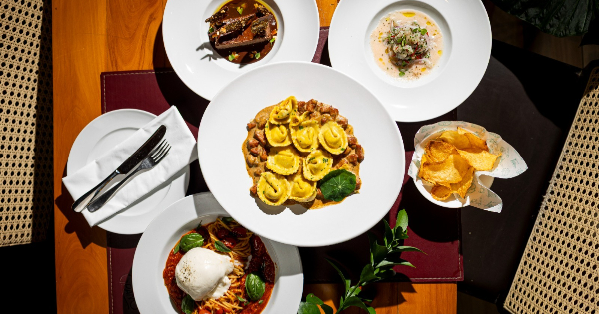 pratos do restaurante dal grano