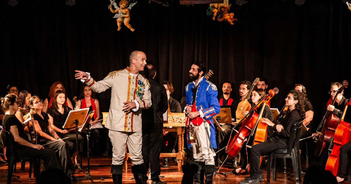 cena do espetáculo a traição de tiradentes