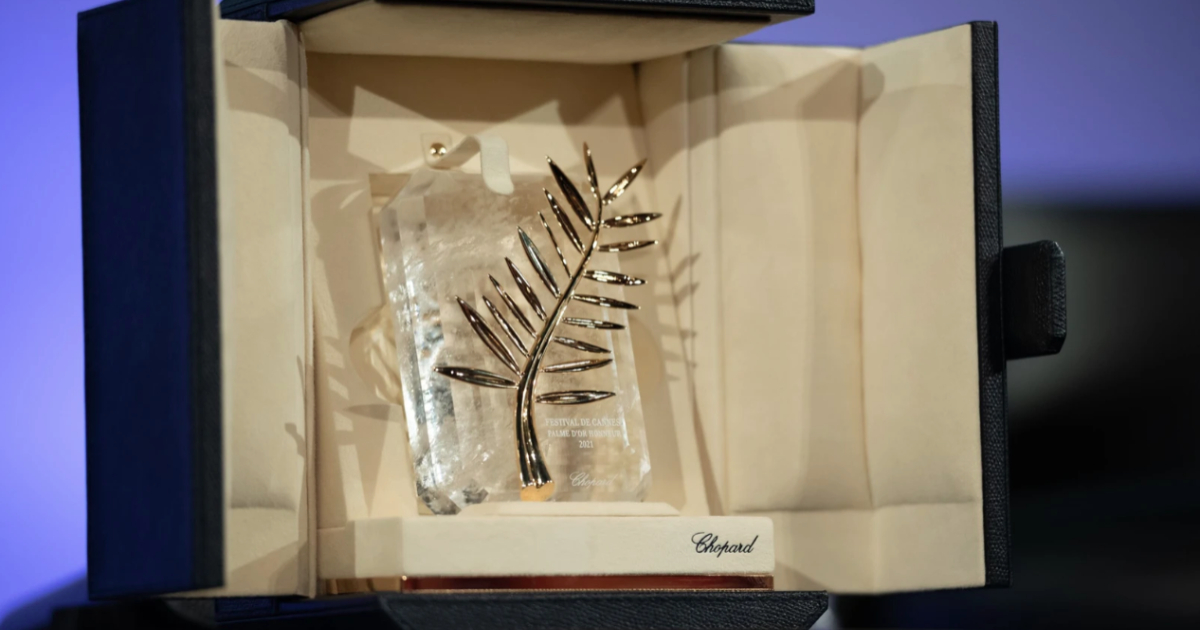 troféu do prêmio palma de ouro