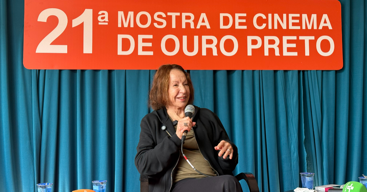 helena solberg na coletiva de imprensa da 21ª cineop
