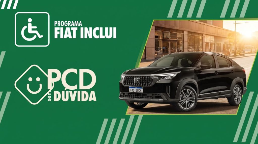 Financiamento facilitado no Fiat Inclui para PCD