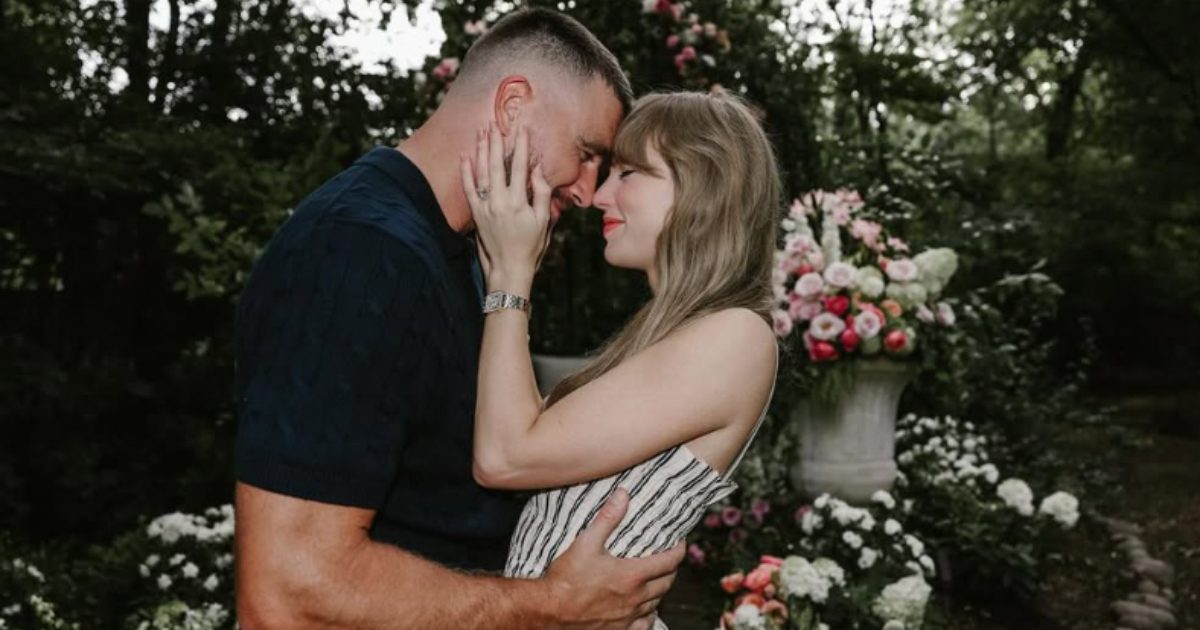 travis kelce e taylor swift nas fotos de noivado