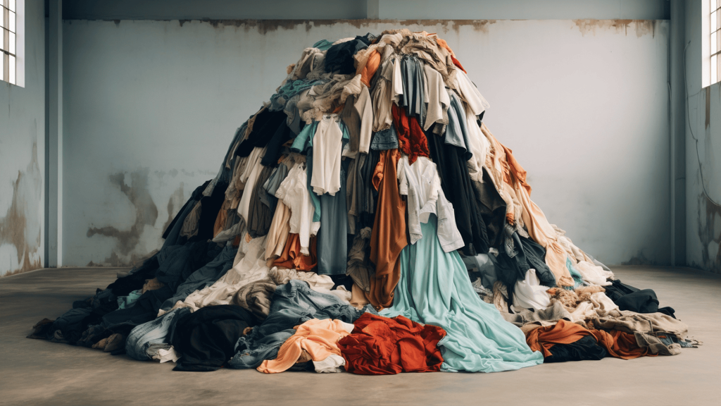 destruição de roupas