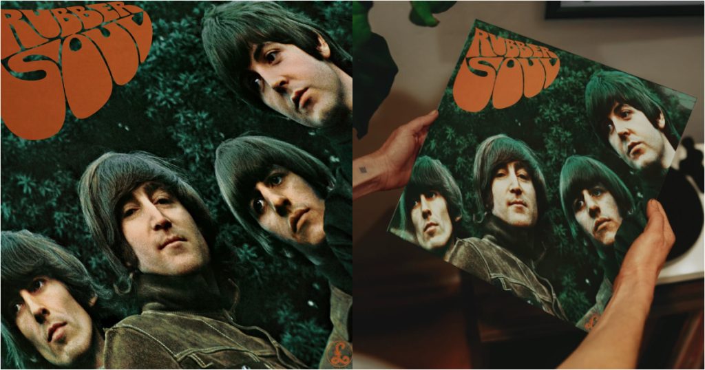 capa do disco rubber soul dos beatles