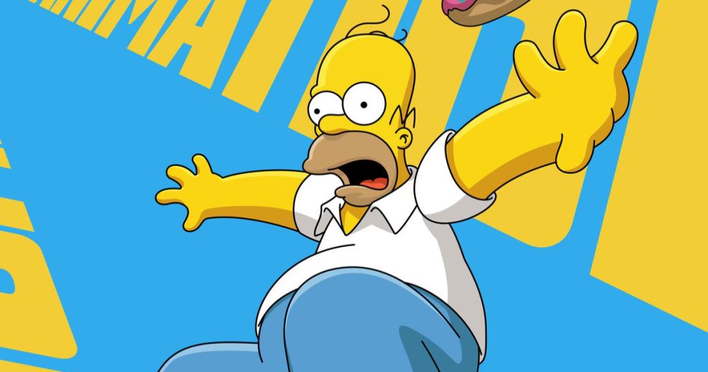 homer simpson caindo em imagem de divulgação de yellow mirror