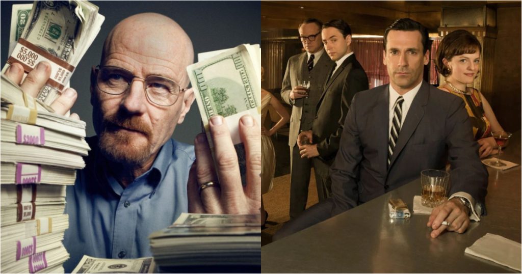 imagens de divulgação as séries breaking bad e mad men