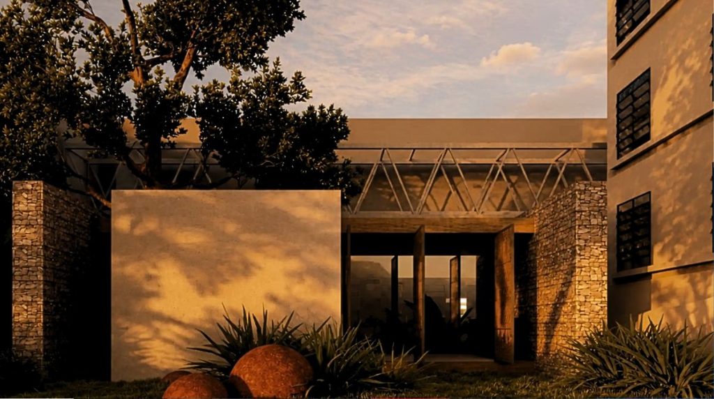 Conheça o Refúgio Entre Lastros na CASACOR Minas! A inovação dos gabiões da Belgo Arames transformando a arquitetura de interiores.