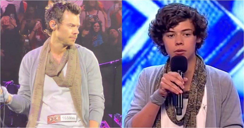 harry styles no madison square garden e harry styles na audição no x factor
